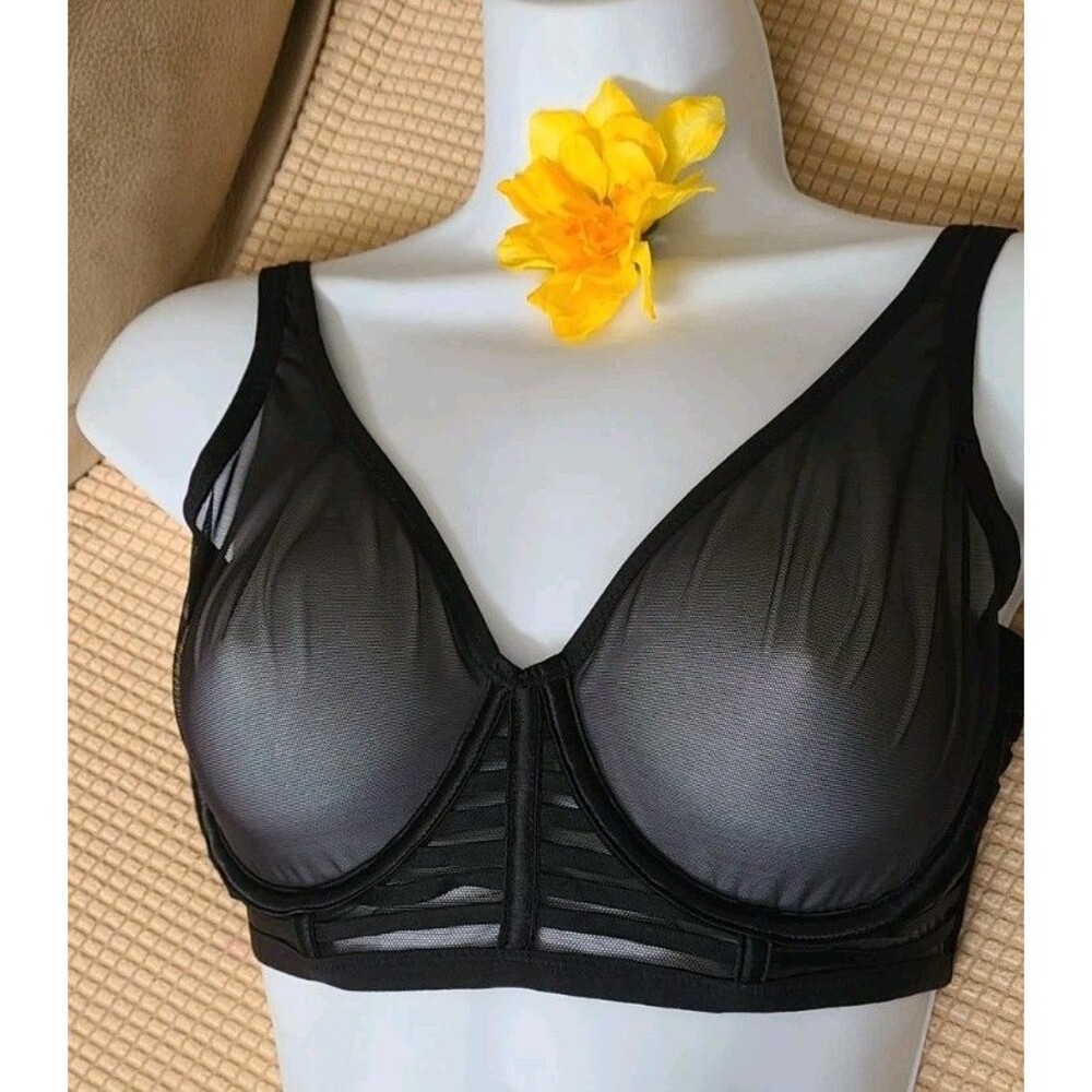 Victoria Secret Unlined plunge/plongeant non double Bra Black 32DDD New!